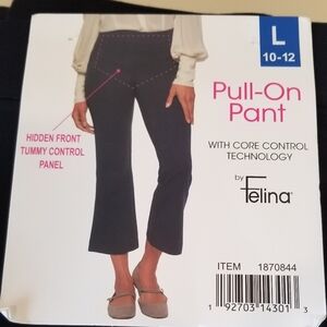Felina Navy Blue Tummy Control Pants. Size Large Fits Sized 10 To 12.